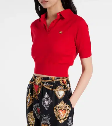 Dolce & Gabbana Knitted cashmere and silk polo shirt | Thumbnail 5 Dolce & Gabbana Knitted cashmere and silk polo shirt | Thumbnail 5