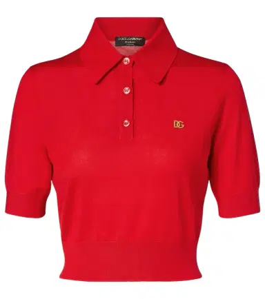Dolce & Gabbana Knitted cashmere and silk polo shirt | Thumbnail 1 Dolce & Gabbana Knitted cashmere and silk polo shirt | Thumbnail 1