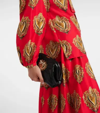 Dolce & Gabbana Printed tie-neck silk blouse | Thumbnail 4 Dolce & Gabbana Printed tie-neck silk blouse | Thumbnail 4