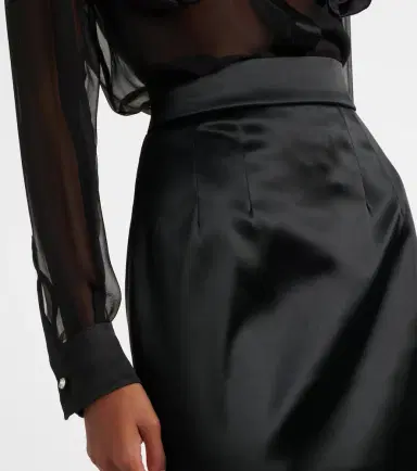 Dolce & Gabbana High-rise satin pencil skirt | Thumbnail 2