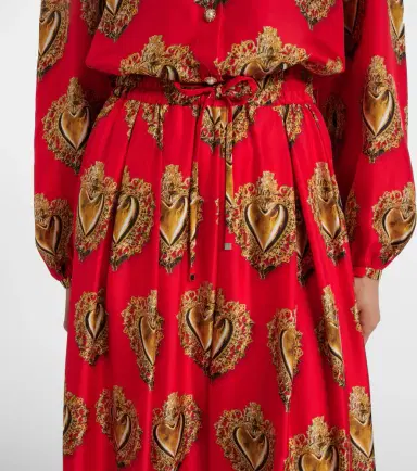 Dolce & Gabbana Printed silk satin maxi skirt | Thumbnail 2