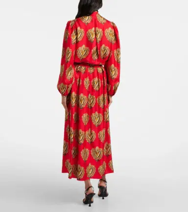 Dolce & Gabbana Printed silk satin maxi skirt | Thumbnail 5