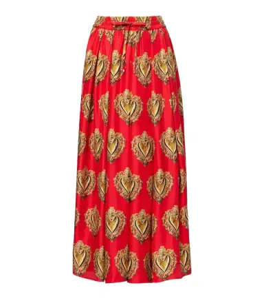 Dolce & Gabbana Printed silk satin maxi skirt | Thumbnail 1