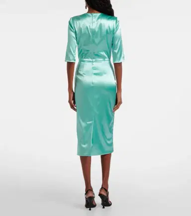 Dolce & Gabbana Satin midi dress | Thumbnail 4