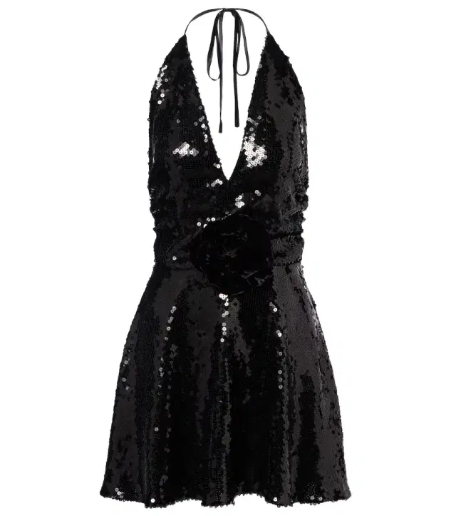 Dolce & Gabbana Sequined halterneck minidress