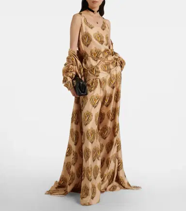 Dolce & Gabbana Printed silk satin top | Thumbnail 2