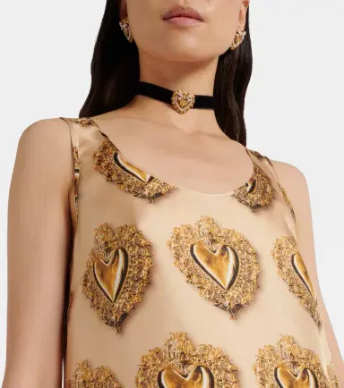Dolce & Gabbana Printed silk satin top | Thumbnail 3