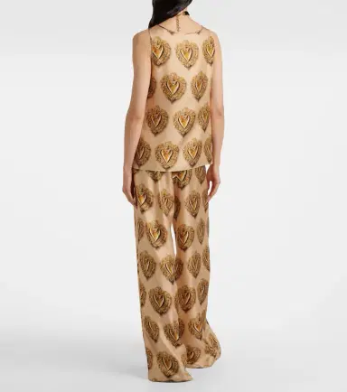 Dolce & Gabbana Printed silk satin top | Thumbnail 4