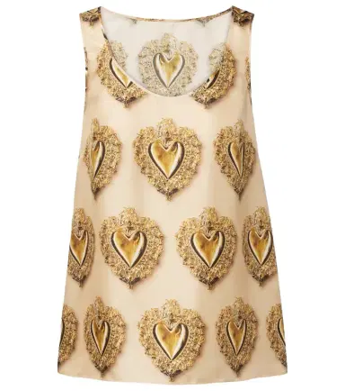 Dolce & Gabbana Printed silk satin top | Thumbnail 1