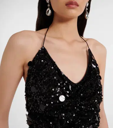 Dolce & Gabbana Sequined halterneck gown | Thumbnail 4 Dolce & Gabbana Sequined halterneck gown | Thumbnail 4