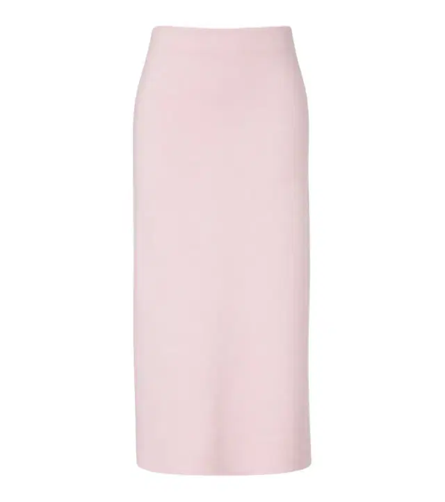 Patri knitted wool midi skirt