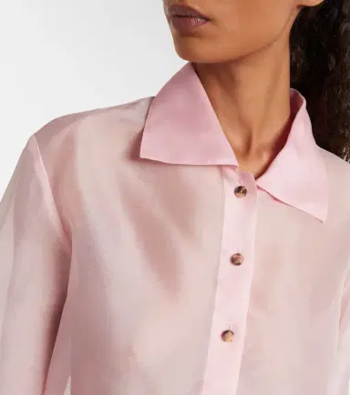 Khaite Jasen silk organza shirt | Thumbnail 2