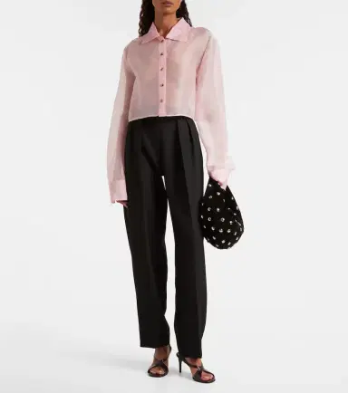 Khaite Jasen silk organza shirt | Thumbnail 4