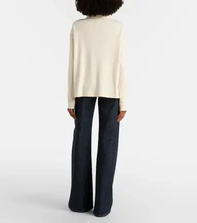 Khaite Faithful silk jersey polo sweater | Thumbnail 5 Khaite Faithful silk jersey polo sweater | Thumbnail 5