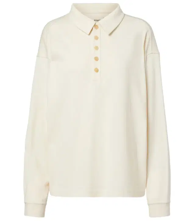 Faithful silk jersey polo sweater