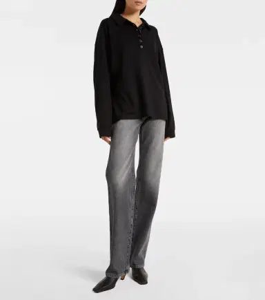 Khaite Faithful silk jersey polo sweater | Thumbnail 2
