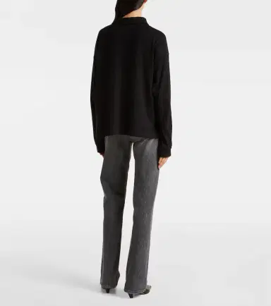 Khaite Faithful silk jersey polo sweater | Thumbnail 4