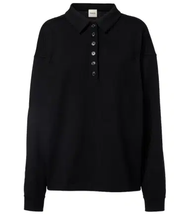 Khaite Faithful silk jersey polo sweater | Thumbnail 1