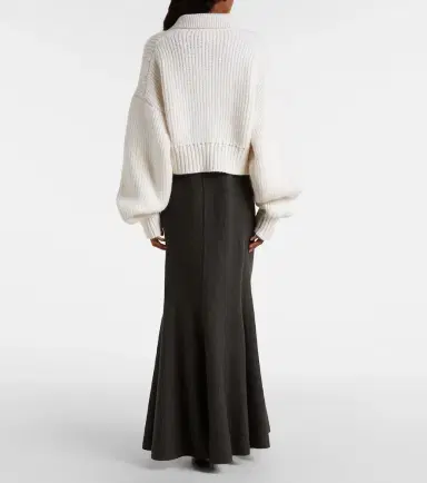 Khaite Pome ribbed-knit cashmere cardigan | Thumbnail 2 Khaite Pome ribbed-knit cashmere cardigan | Thumbnail 2