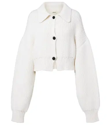 Khaite Pome ribbed-knit cashmere cardigan | Thumbnail 1 Khaite Pome ribbed-knit cashmere cardigan | Thumbnail 1