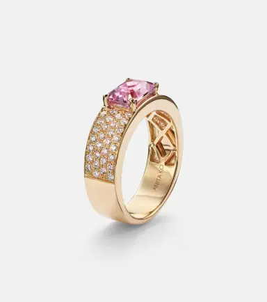 Anita Ko 18kt gold ring with sapphire and diamonds | Thumbnail 2 Anita Ko 18kt gold ring with sapphire and diamonds | Thumbnail 2