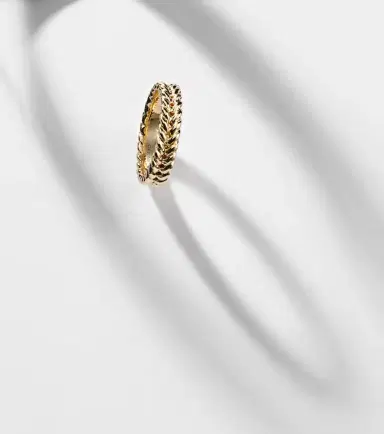 Anita Ko 18kt gold braided ring | Thumbnail 5