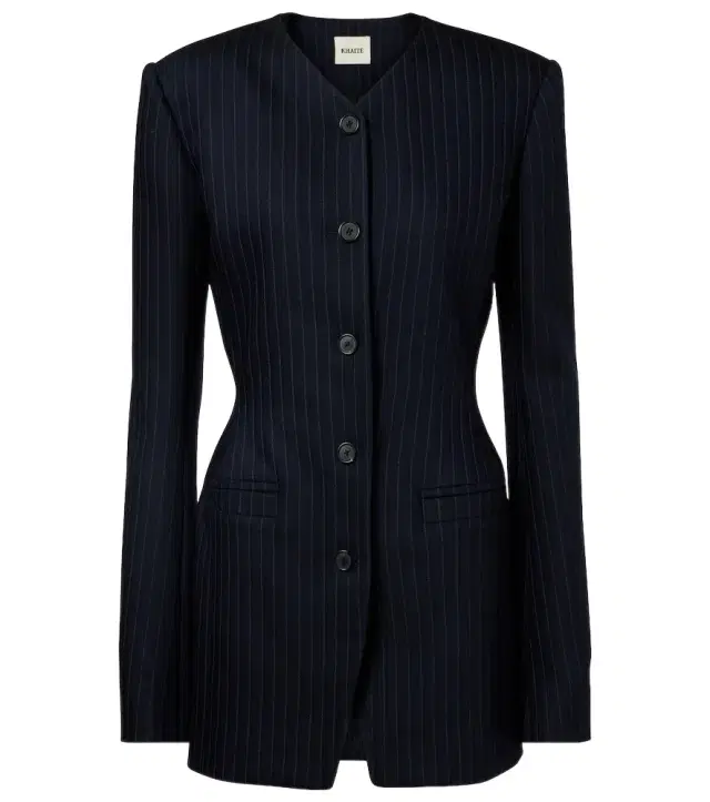 Naran pinstripe wool-blend blazer