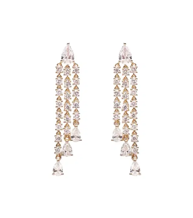 Anita Ko 18kt gold drop earrings with diamonds