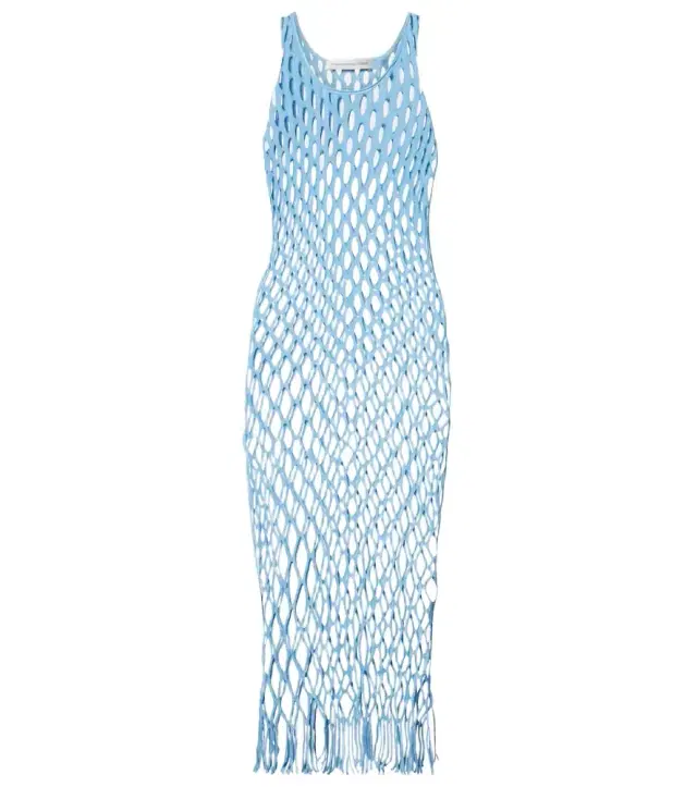 Christopher Esber Knitted mesh beach dress