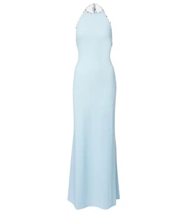 Christopher Esber Embellished halterneck maxi dress