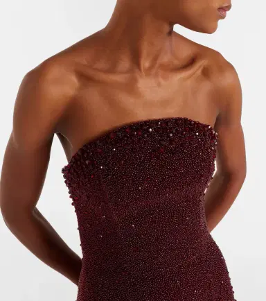 Clio Peppiatt Tina embellished strapless gown | Thumbnail 2