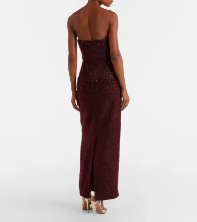 Clio Peppiatt Tina embellished strapless gown | Thumbnail 6