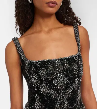Clio Peppiatt Chandelier embellished minidress | Thumbnail 3