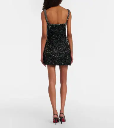 Clio Peppiatt Chandelier embellished minidress | Thumbnail 4