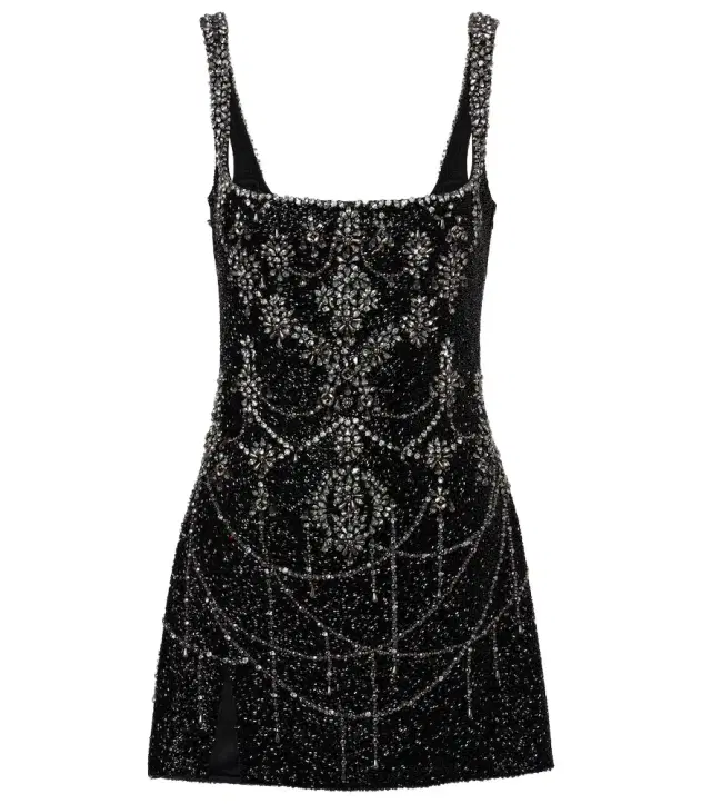 Chandelier embellished minidress