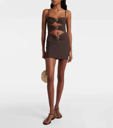 Christopher Esber Cutout embellished ring-detail minidress | Thumbnail 4
