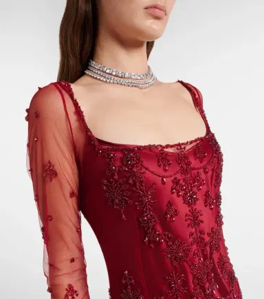 Clio Peppiatt Chandelier embellished tulle gown | Thumbnail 3 Clio Peppiatt Chandelier embellished tulle gown | Thumbnail 3