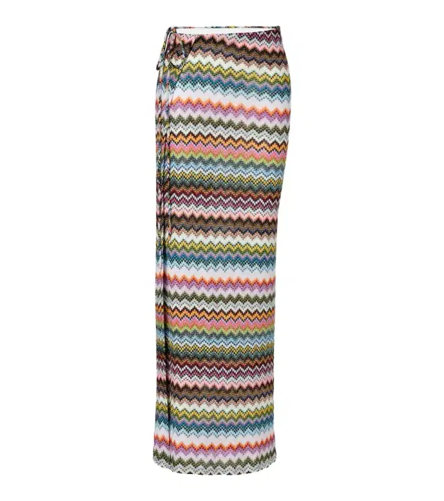 Missoni Zigzag lamé wrap skirt