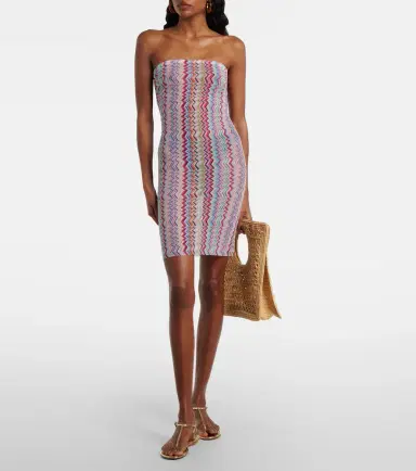 Missoni Zigzag strapless minidress | Thumbnail 2