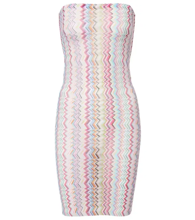 Missoni Zigzag strapless minidress
