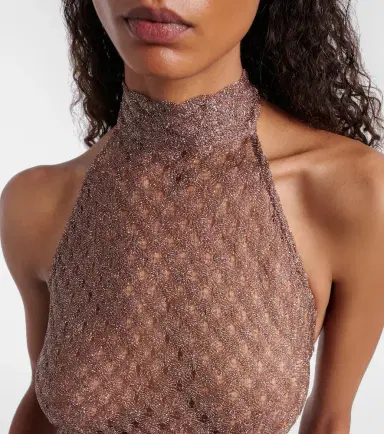 Missoni Open-knit lamé halterneck top | Thumbnail 5
