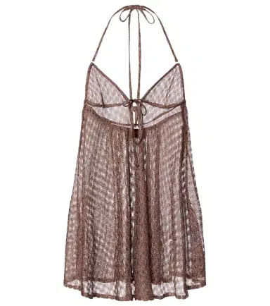 Missoni Open-knit halterneck lamé beach cover-up | Thumbnail 1 Missoni Open-knit halterneck lamé beach cover-up | Thumbnail 1