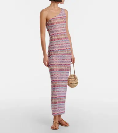 Missoni Zigzag one-shoulder maxi dress | Thumbnail 2