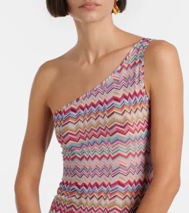 Missoni Zigzag one-shoulder maxi dress | Thumbnail 3