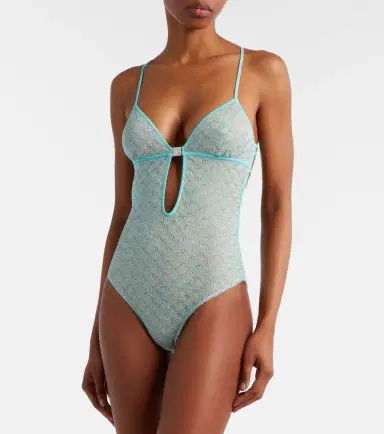 Missoni Open-knit lamé swimsuit | Thumbnail 4 Missoni Open-knit lamé swimsuit | Thumbnail 4