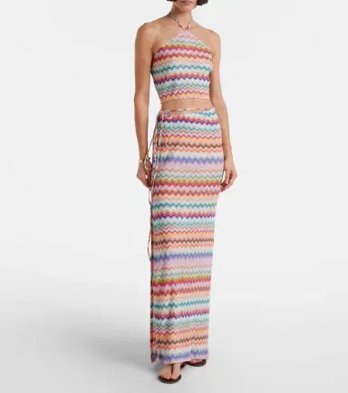 Missoni Zigzag lamé wrap skirt | Thumbnail 2 Missoni Zigzag lamé wrap skirt | Thumbnail 2