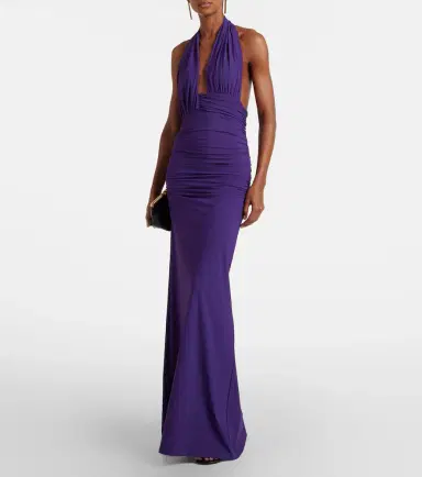 Christopher Esber Halterneck open-back maxi dress | Thumbnail 4