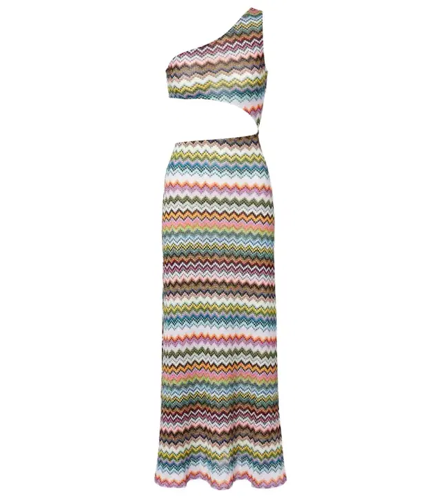 Missoni Zigzag lamé beach cover-up