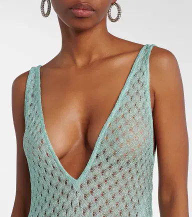 Missoni Open-knit lamé maxi dress | Thumbnail 3