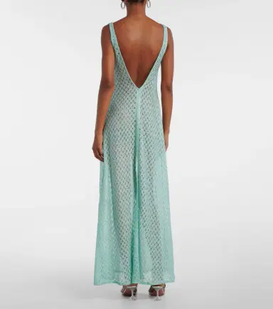 Missoni Open-knit lamé maxi dress | Thumbnail 4